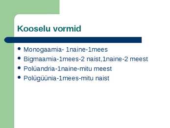 Abiellumise tavad ning abiellumise mõiste #5