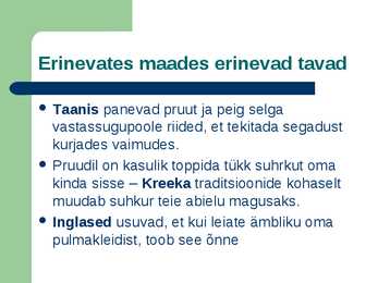 Abiellumise tavad ning abiellumise mõiste #9