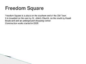 Freedom Square #2