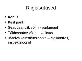 Avalik ja erasektor #3