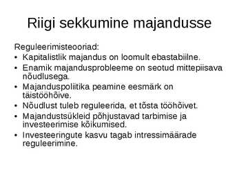 Avalik ja erasektor #6