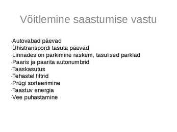 Keskkonnaprobleemidega võitlemine linnades #15