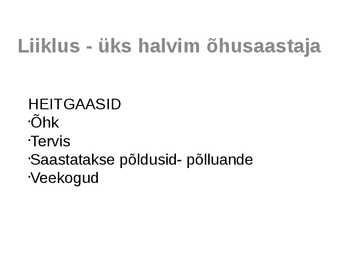 Keskkonnaprobleemidega võitlemine linnades #3