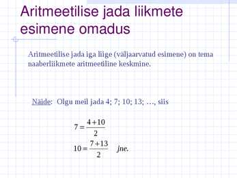 Aritmeetiline jada #14