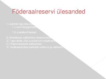 USA finantssüsteem esitlus #8