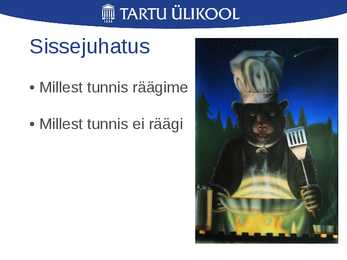 Laua- ja joogietikett ning käitumine restoranis #2