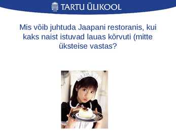 Laua- ja joogietikett ning käitumine restoranis #12
