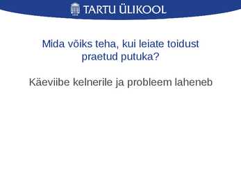 Laua- ja joogietikett ning käitumine restoranis #28