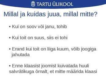 Laua- ja joogietikett ning käitumine restoranis #33