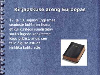 Kirjaoskuse arengust Euroopas #16