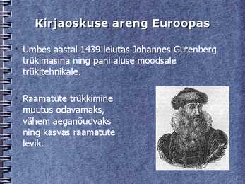 Kirjaoskuse arengust Euroopas #17