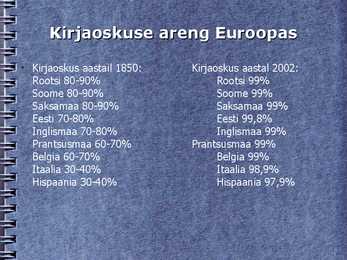 Kirjaoskuse arengust Euroopas #21