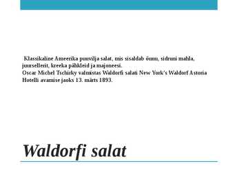 Klassikalised salatid #7