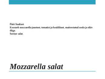 Klassikalised salatid #9