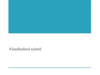 Klassikalised salatid