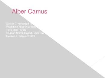 Alber Camus  Katk #2