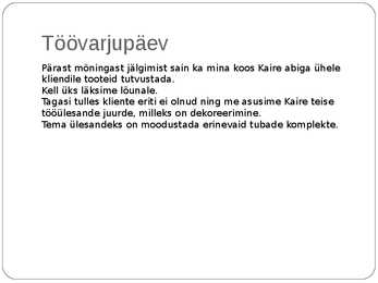 Töövarjupäev müügijuhiga #4
