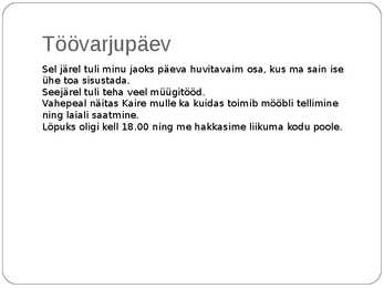 Töövarjupäev müügijuhiga #5