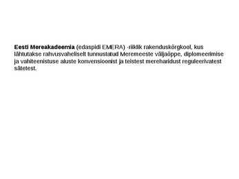Eesti Mereakadeemia #3