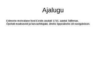 Eesti Mereakadeemia #4