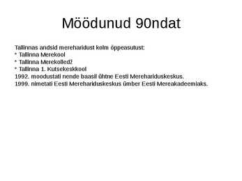 Eesti Mereakadeemia #9