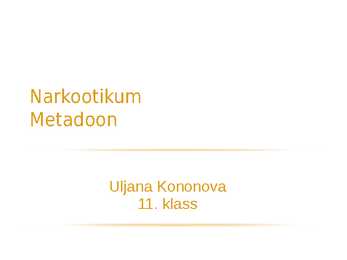 Narkootikum-metadoon