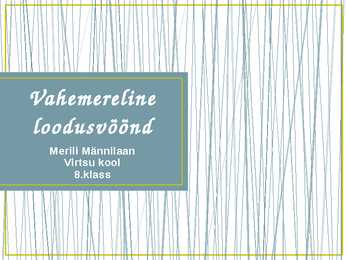 Vahemereline loodusvöönd