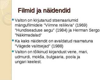 Arvo Valtoni elulugu #6