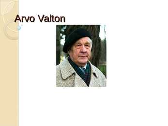 Arvo Valtoni elulugu