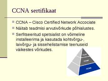 Cisco sertifikaadid #4