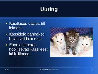 Kasside eest hoolitsemine #7