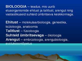 Evolutsiooni mõiste ja vormid #2