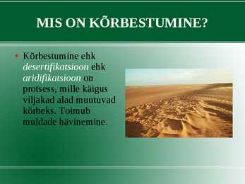 Erosioon ja kõrbestumine #6