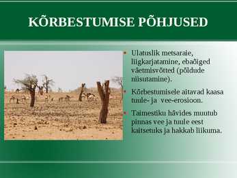 Erosioon ja kõrbestumine #7