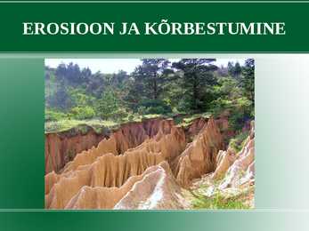 Erosioon ja kõrbestumine