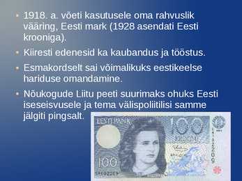 Eesti vabariik kahe maailmasõja vahel #3