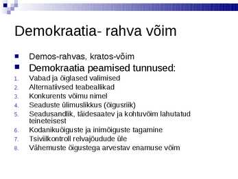 Ühiskonnaopetuse eksamiks kordamine #11