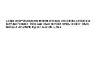 Kliima mõju Eesti väikejärvedele #6