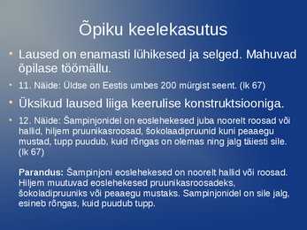 Õppevara presentatsioon #8