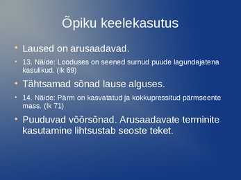 Õppevara presentatsioon #9
