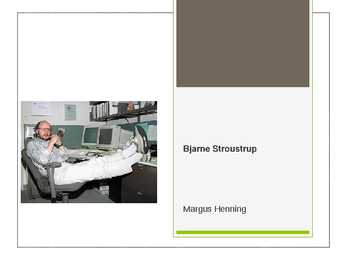 Bjarne Stroustrup