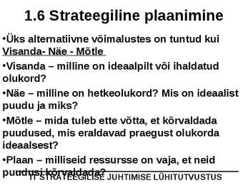 IT juhtimine #14