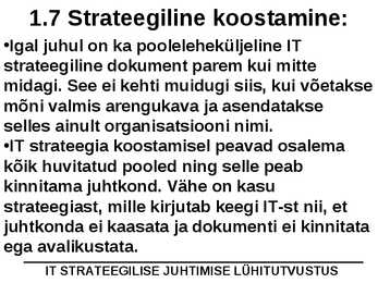 IT juhtimine #20