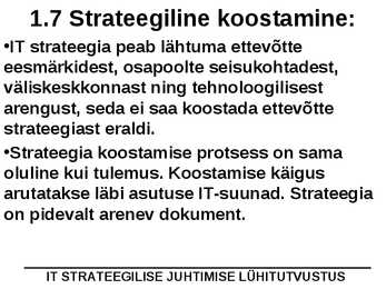 IT juhtimine #21