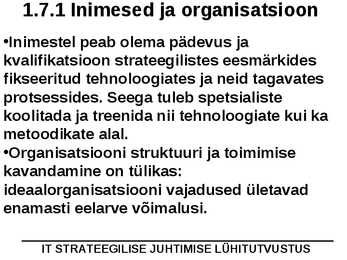 IT juhtimine #23