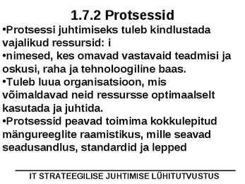 IT juhtimine #25