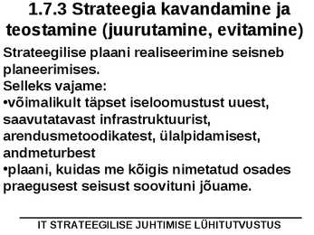 IT juhtimine #27