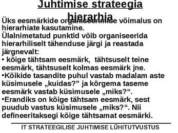 IT juhtimine #7