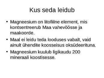 Magneesium #4
