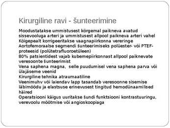 Alajäseme kriitiline krooniline isheemia #11